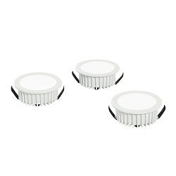 Obrázek pro produkt Zápustné svítidlo LED Fusion, bílá, hliník, 3 x 5 W, 1200 lm, 4000 K, 7 x 7 x 3,2 cm - FANEUROPE
