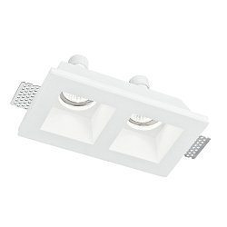 Obrázek pro produkt Zápustné svítidlo Ghost, bílá, 2 x GU10, 21,4 x 11,8 x 5,5 cm - FANEUROPE