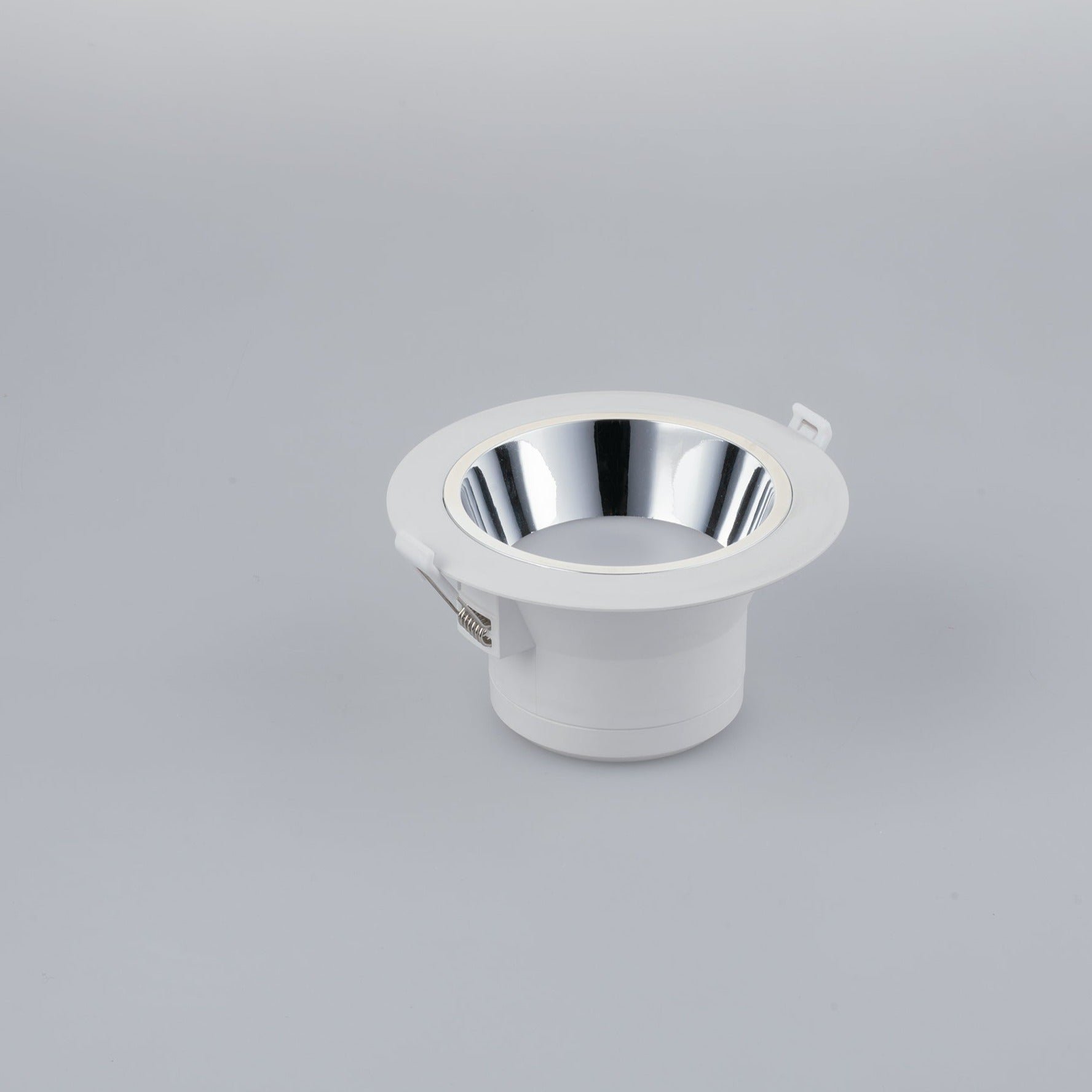 FAN INC-MACK-15 Zápustné svítidlo LED Mack, bílé/chrom, polykarbonát, 15 W, 1650 lm, 4000 K, 15 x 15 x 8,1 cm - FANEUROPE