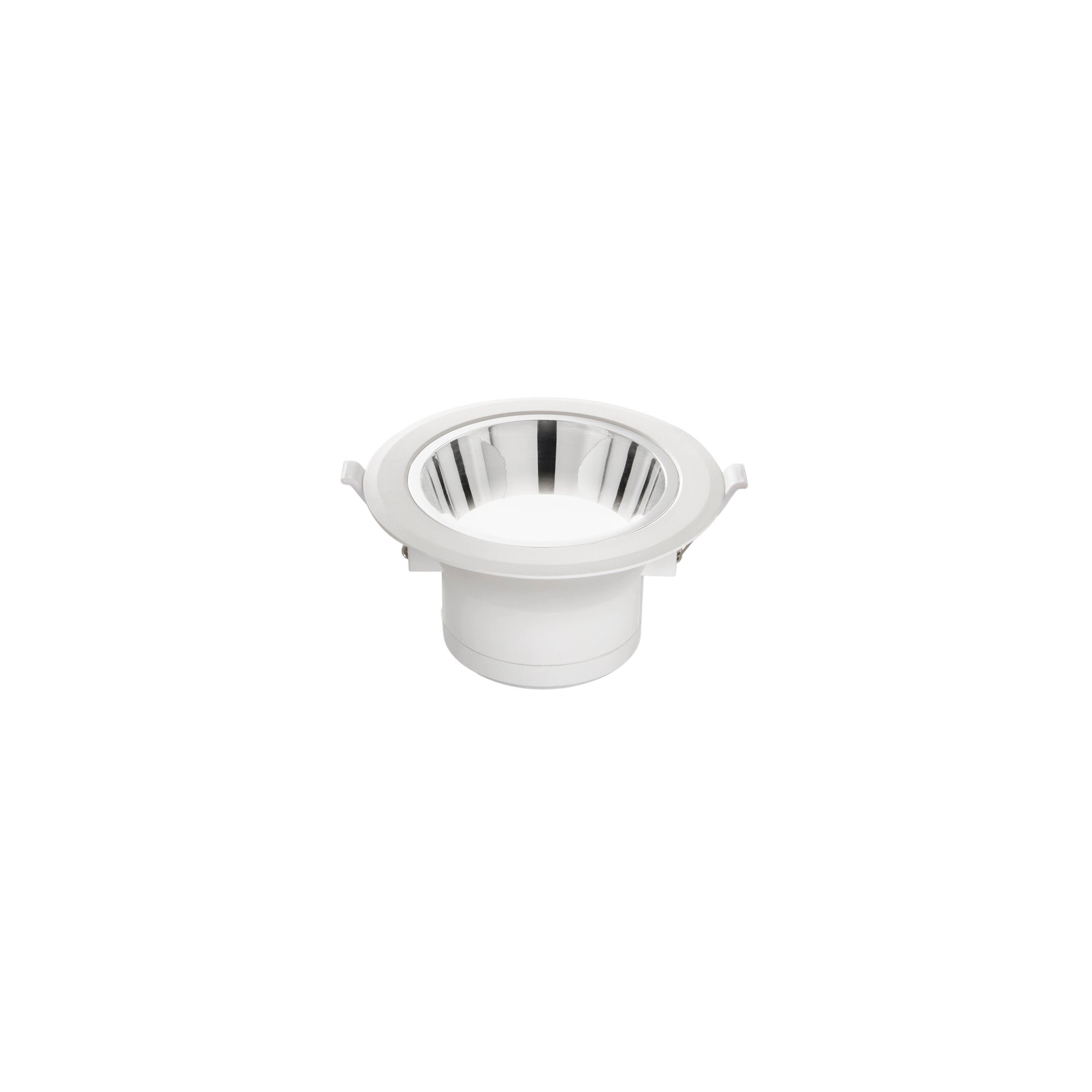 FAN INC-MACK-15C Zápustné svítidlo LED Mack, bílé/chrom, polykarbonát, 15 W, 1650 lm, 3000 K, 15 x 15 x 8,1 cm - FANEUROPE
