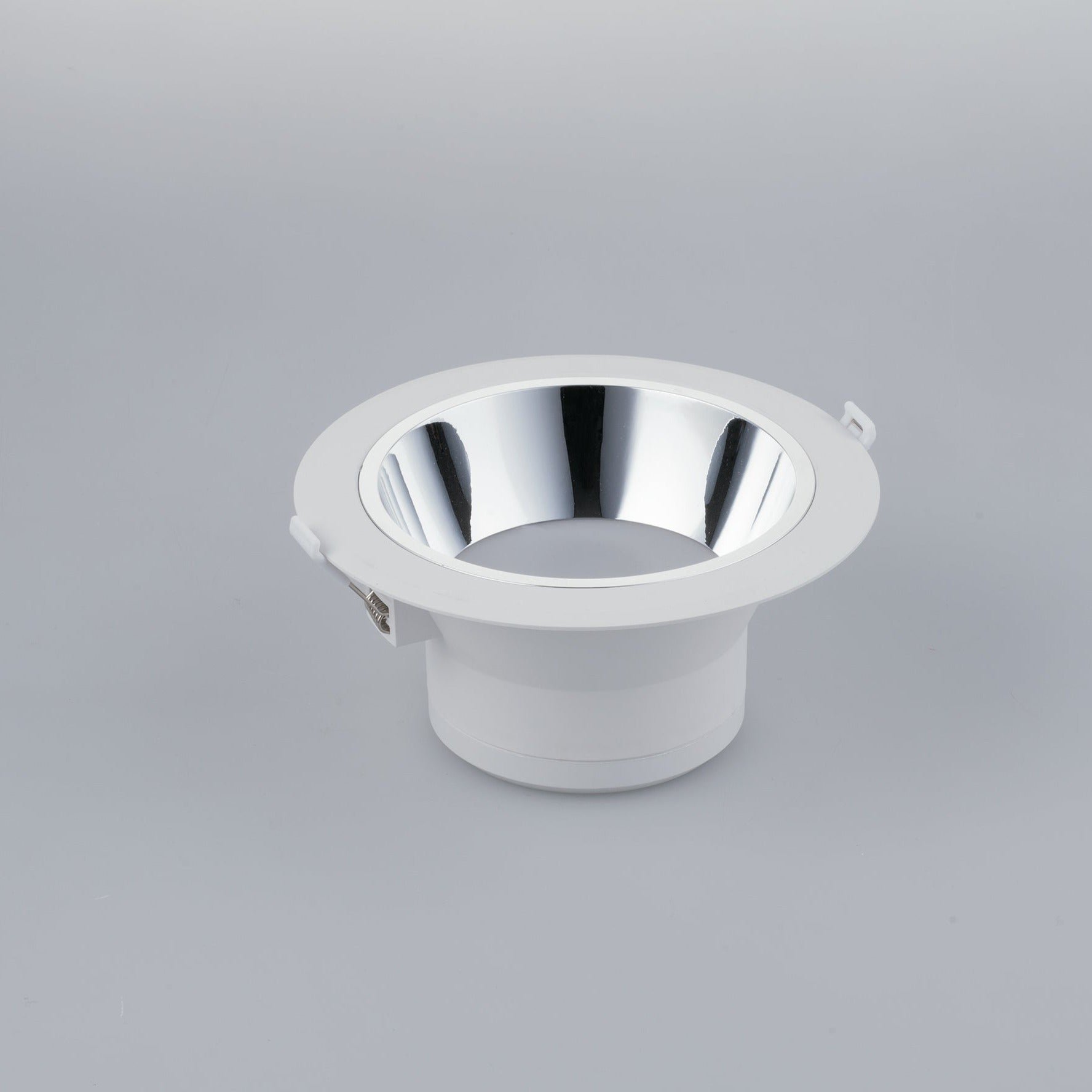 FAN INC-MACK-20 Zápustné svítidlo LED Mack, bílé/chrom, polykarbonát, 20 W, 2500 lm, 4000 K, 19 x 19 x 9,1 cm - FANEUROPE