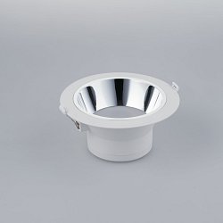Obrázek pro produkt Zápustné svítidlo LED Mack, bílé/chrom, polykarbonát, 20 W, 2500 lm, 4000 K, 19 x 19 x 9,1 cm - FANEUROPE