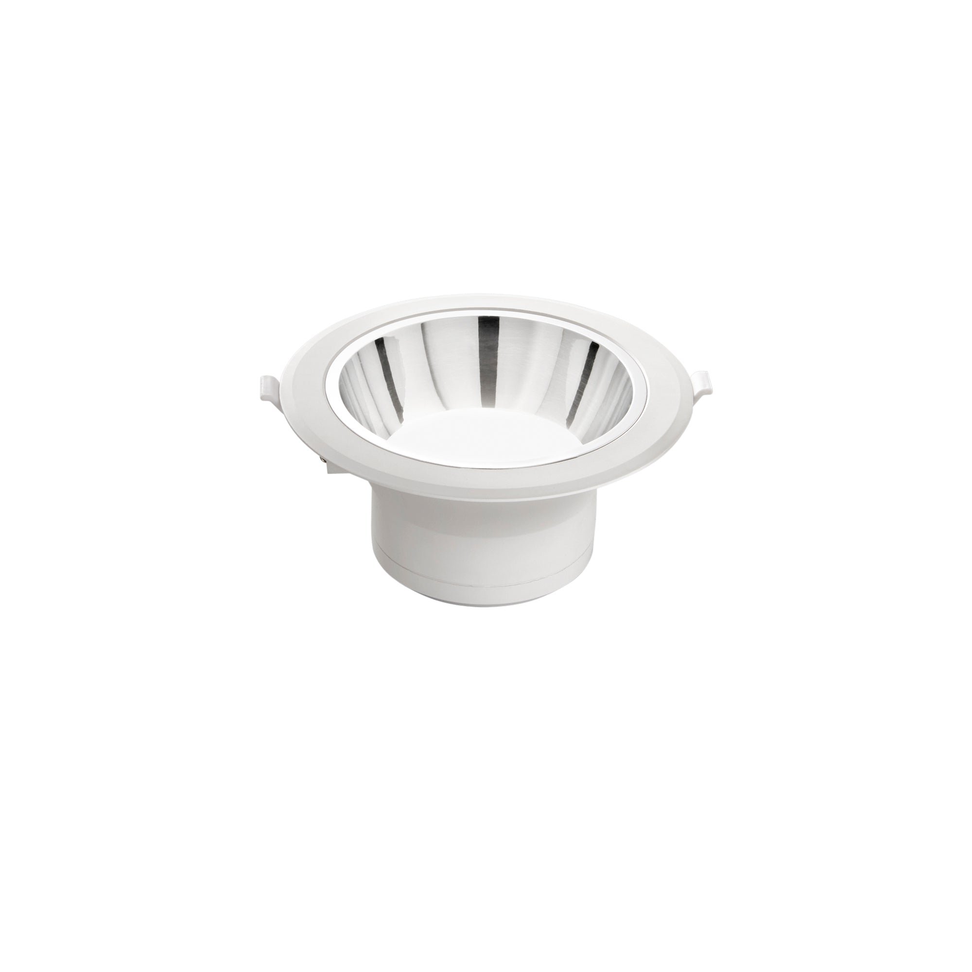 FAN INC-MACK-20C Zápustné svítidlo LED Mack, bílé/chrom, polykarbonát, 20 W, 2500 lm, 3000 K, 19 x 19 x 9,1 cm - FANEUROPE