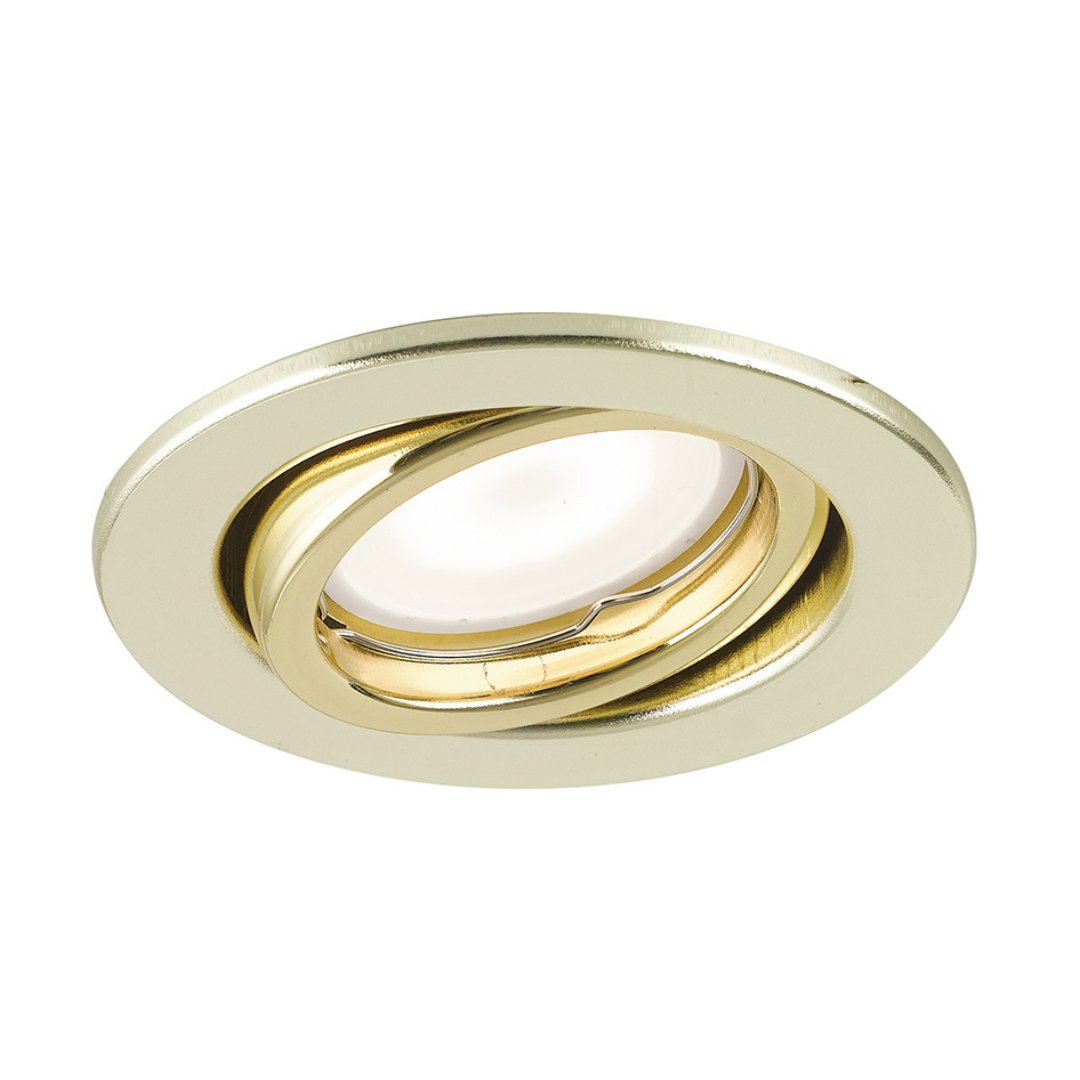 FAN INC-MATRIX-LEDM3 ORO Sada 3 x zápustných svítidel LED Matrix, zlaté, 3 x GU10, 6 W, 3 x 413 lm, 3000 K, 10 x 10,5 cm - FANEUROPE