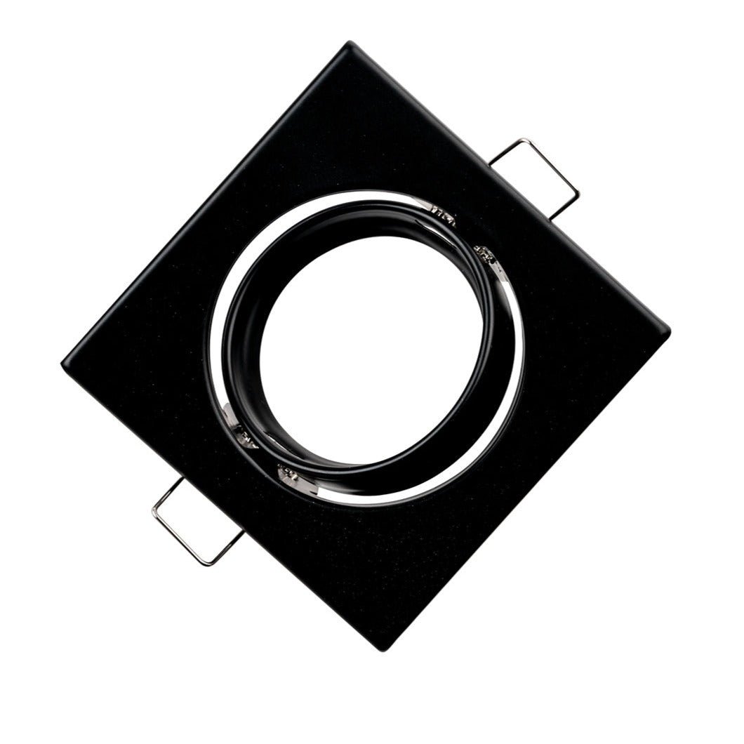 FAN INC-REFLEX-Q-SM1 NER Zápustné svítidlo Reflex, nastavitelné, černé, 8,2 x 8,2 cm - FANEUROPE