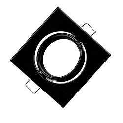Obrázek pro produkt Zápustné svítidlo Reflex, nastavitelné, černé, 8,2 x 8,2 cm - FANEUROPE