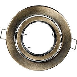 Obrázek pro produkt Zápustné svítidlo Reflex, nastavitelné, zlatohnědé, průměr 10 cm - FANEUROPE