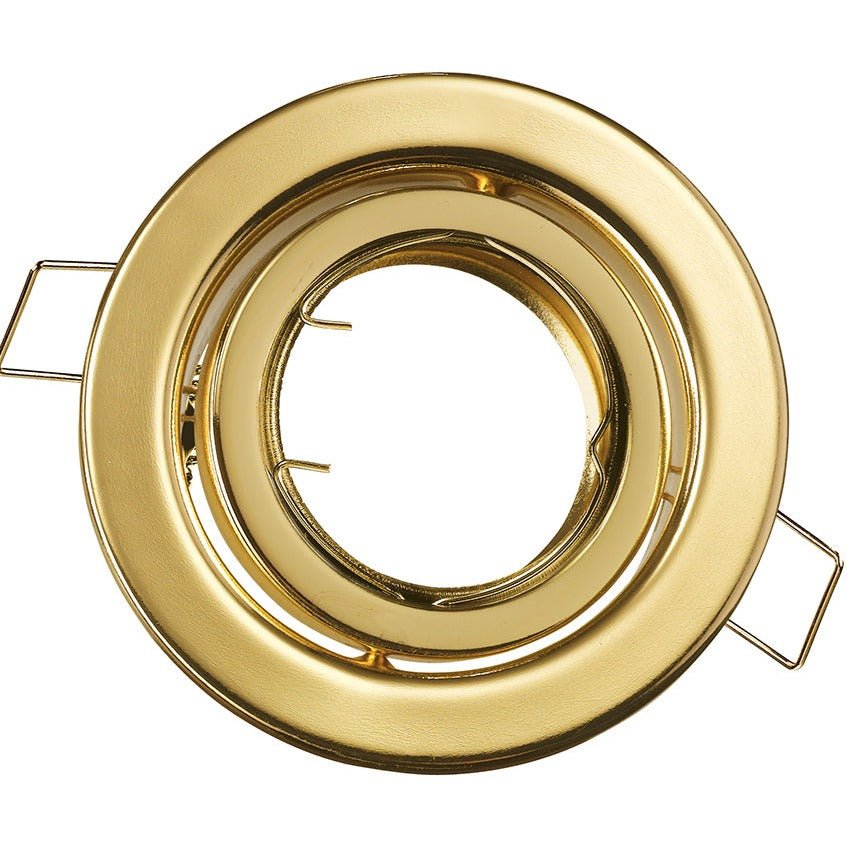 FAN INC-REFLEX-SM1 ORO Zápustné svítidlo Reflex, nastavitelné, zlaté, průměr 10 cm - FANEUROPE