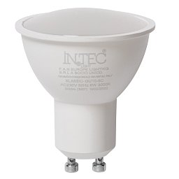 Obrázek pro produkt Žárovka LED GU10, 6 W, 490 lm, 4000 K, 100 °, 50 x 57 mm, 15 000 h, CRI 80 - FANEUROPE