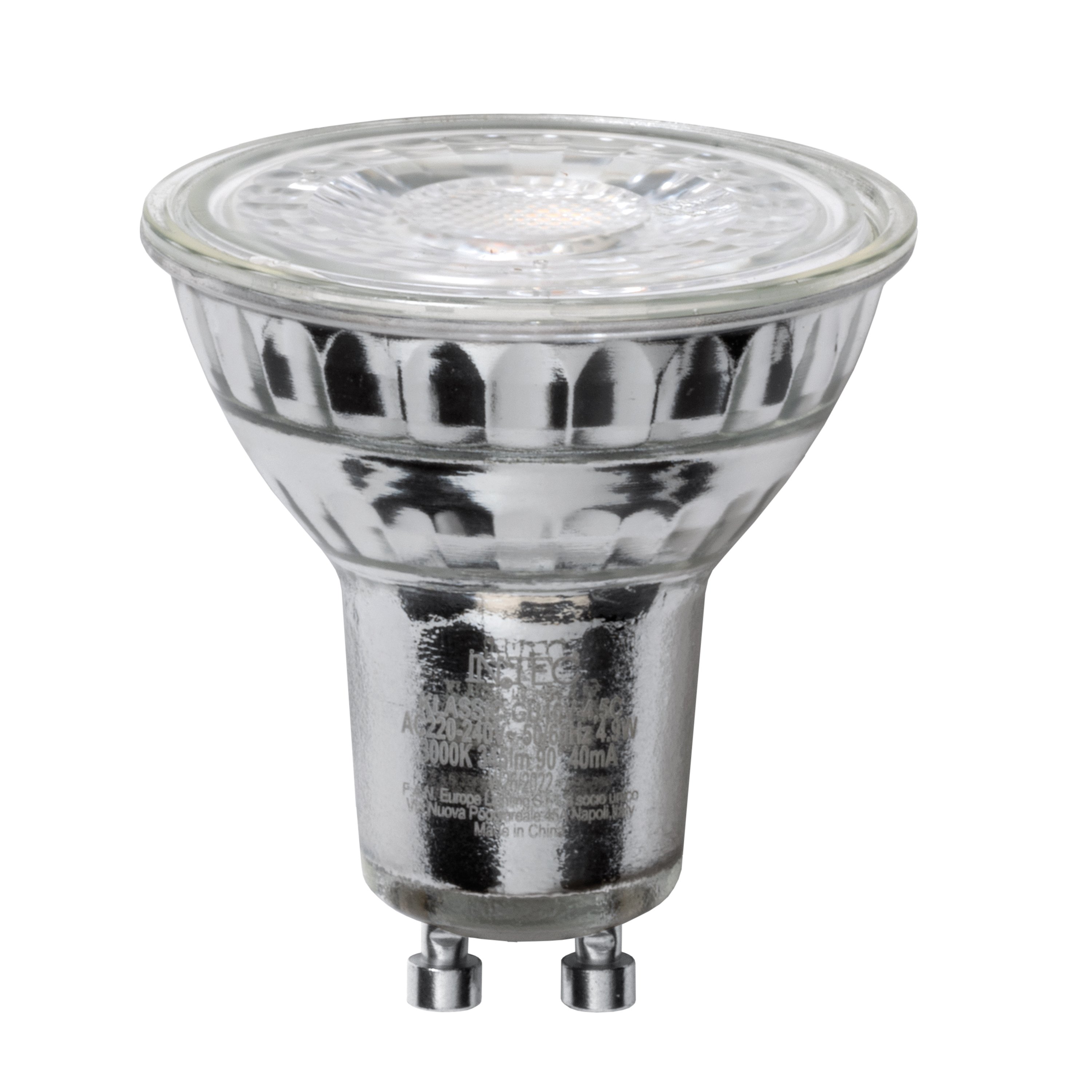 Levně FAN KLASSIC-GU10V-4,5M Žárovka LED GU10 sklo, 5,5 W, 560 lm, 4000 K, 36 °, 50 x 53 mm, 15 000 h, CRI 80 - FANEUROPE