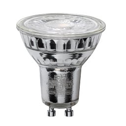 Obrázek pro produkt Žárovka LED GU10 sklo, 4,9 W, 345 lm, 4000 K, 38 °, 50 x 54 mm, 15 000 h, CRI 80 - FANEUROPE