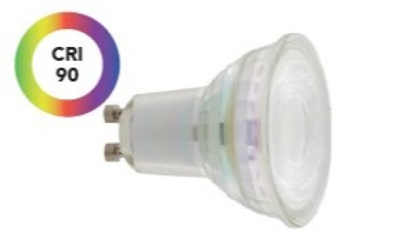 FAN KLASSIC-GU10V-4M-RA Žárovka LED GU10 sklo, 5 W, 550 lm, 4000 K, 240 °, 50 x 54 mm, 15 000 h, CRI 90 - FANEUROPE