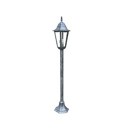 Obrázek pro produkt Sloupkové svítidlo PALETTO FIRENZE černá/stříbrná, 1xE27, IP44, 104 x 21 x 21 cm - FANEUROPE