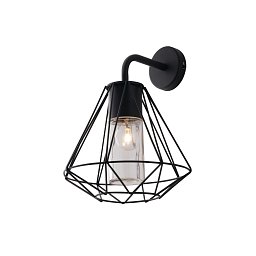 Obrázek pro produkt Venkovní nástěnné svítidlo MANDALA černá, 1xE27, IP44, 36 x 29,5 cm - FANEUROPE