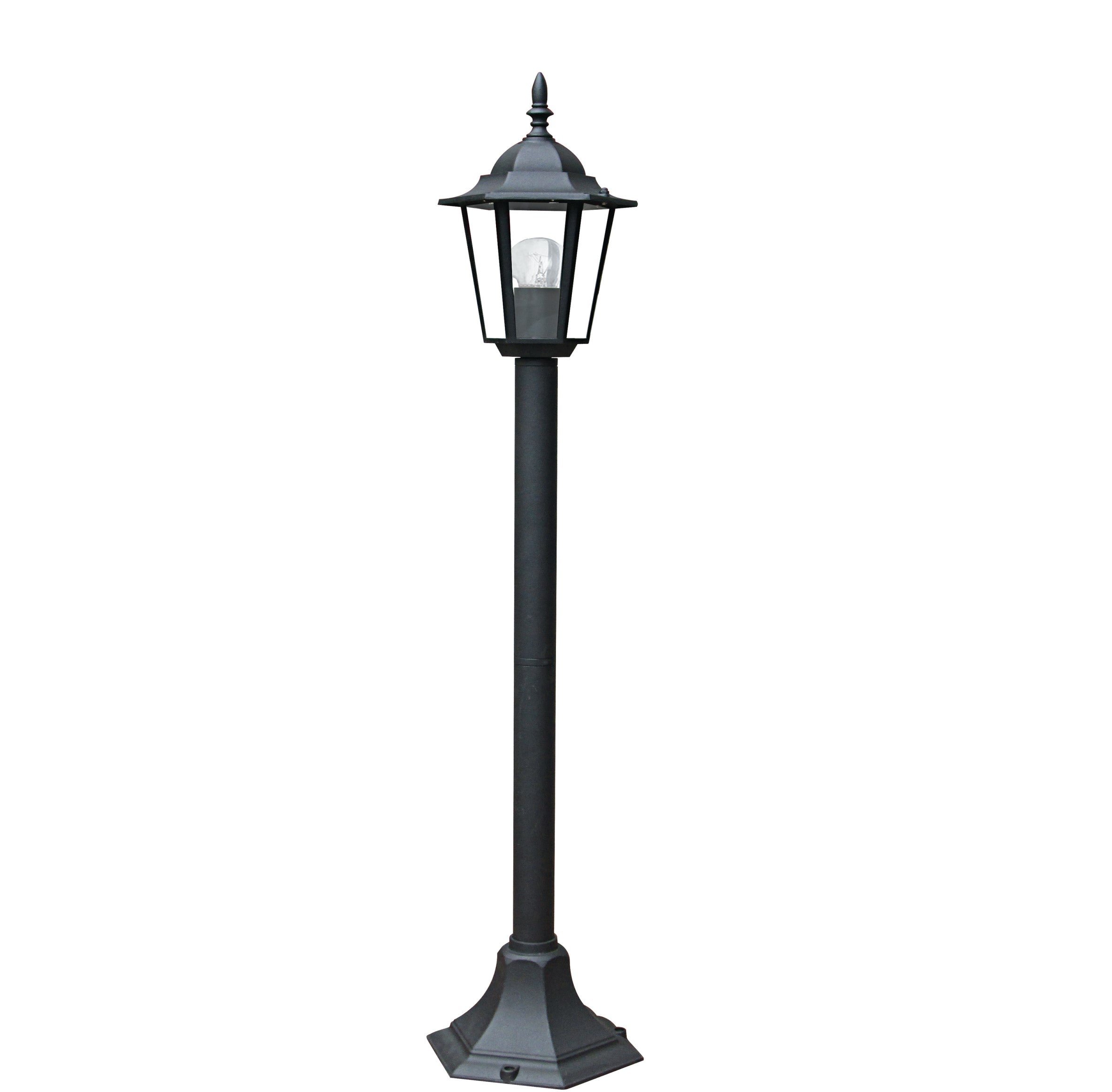 FAN LANT-MILANO/P1 Sloupkové svítidlo MILANO černá, 1xE27, IP44, 105 x 21 cm - FANEUROPE