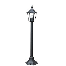 Obrázek pro produkt Sloupkové svítidlo MILANO černá, 1xE27, IP44, 105 x 21 cm - FANEUROPE