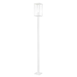 Obrázek pro produkt Sloupkové svítidlo PALO MIRAGE kov/sklo bílá, 1xE27, 199,5 x 17 x 17 cm - FANEUROPE