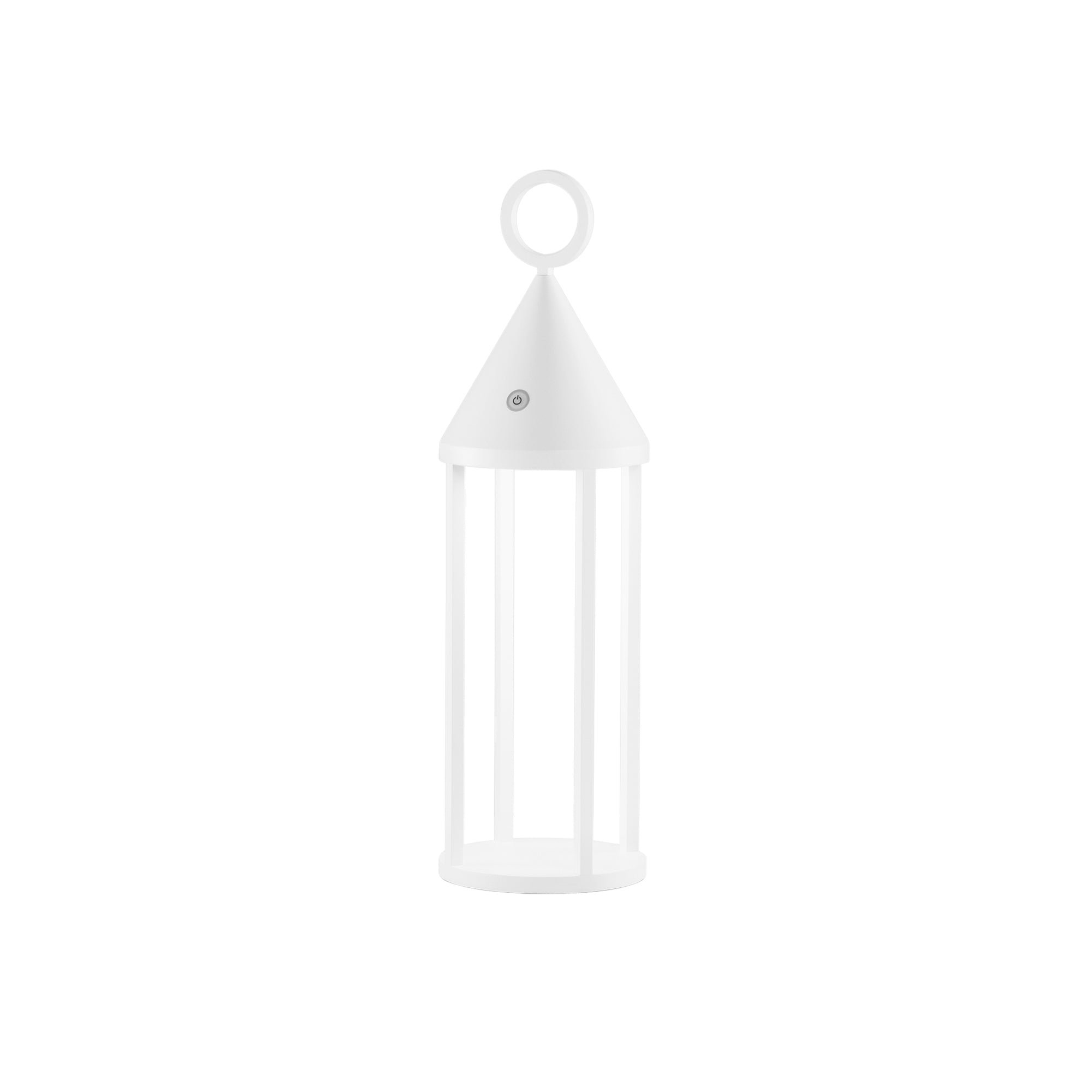 FAN LANT-OBERON Nabíjecí venkovní svítidlo OBERON, LED dobíjecí, bílá kov, 2,2 W, 168 lm, 3000 K, stmívatelné, IP54, 51 x 15,1 x 15,1 cm - FANEUROPE