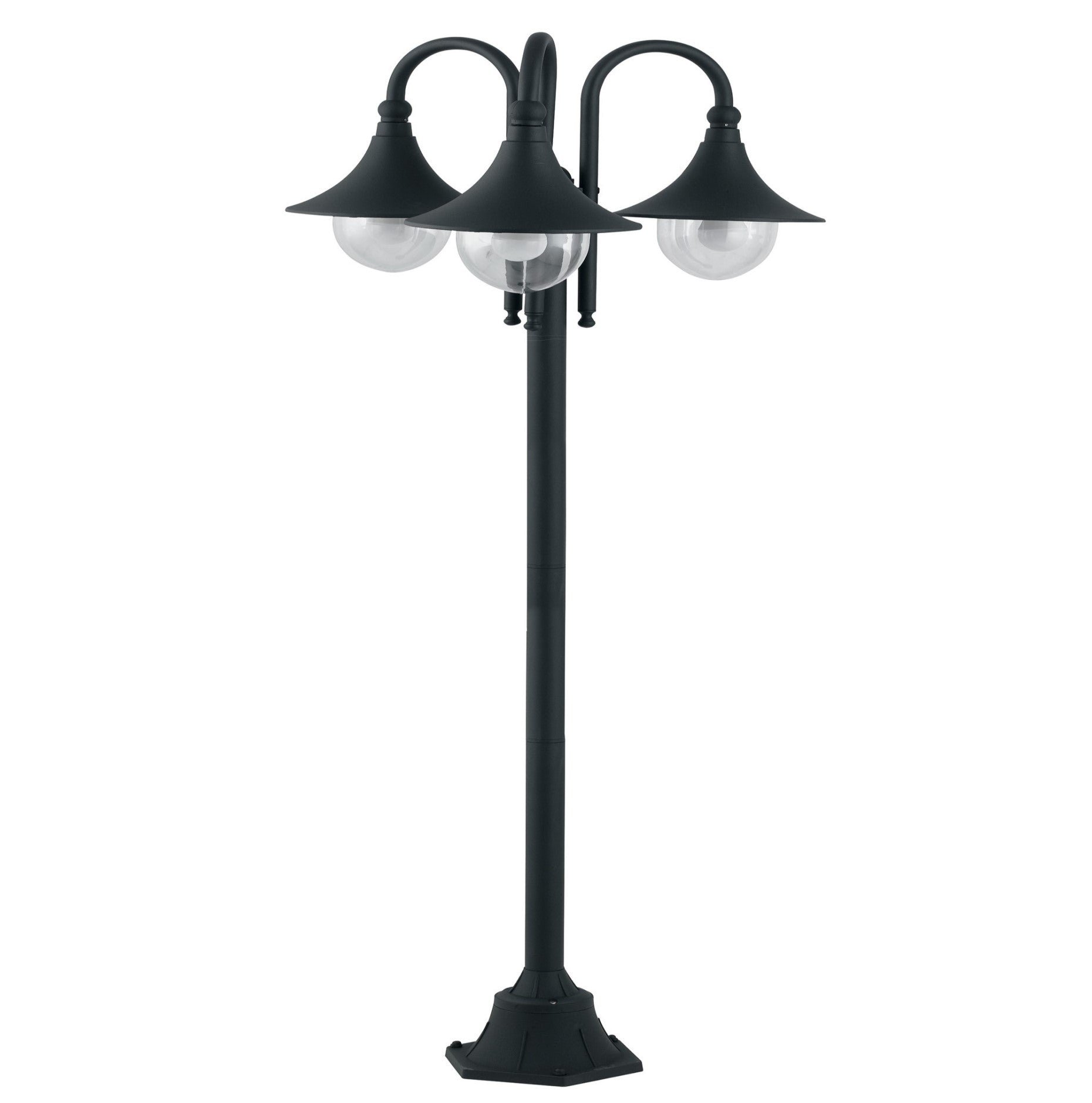 FAN LANT-PAVIA-P3 Sloupkové svítidlo PALO PAVIA černá, 3xE27, IP44, 190 x 56 cm - FANEUROPE