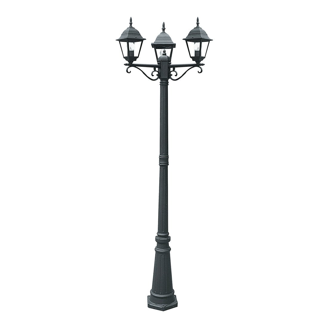 FAN LANT-ROMA/P3 Sloupkové svítidlo PALO ROMA černá, 3xE27, IP44, 190 x 70 cm - FANEUROPE