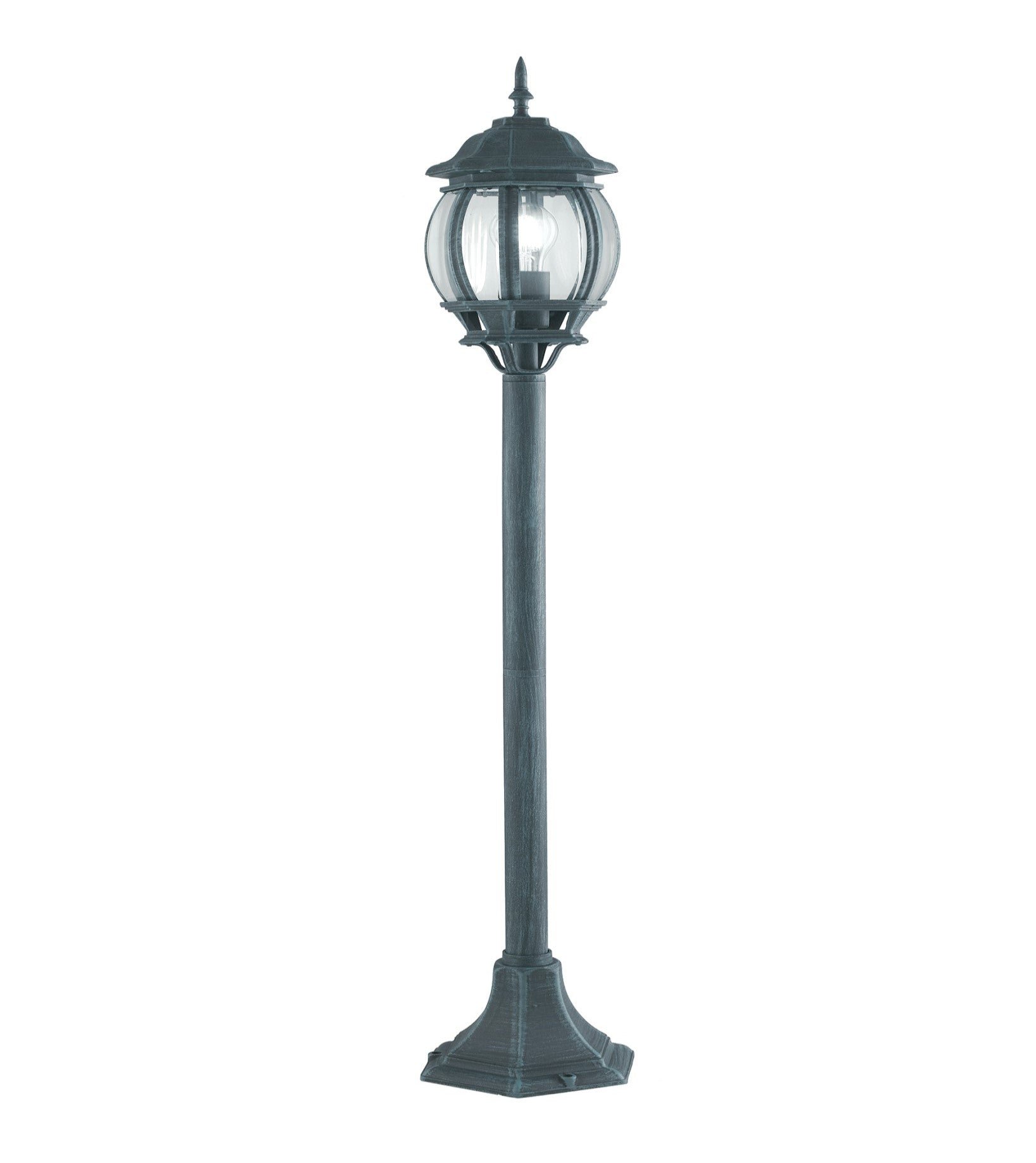 FAN LANT-SANTIAGO/P1 Sloupkové svítidlo PALETTO SANTIAGO černá/zelená, 1xE27, IP44, 110,3 x 21 cm - FANEUROPE