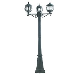 Obrázek pro produkt Sloupkové svítidlo PALO SANTIAGO černá/zelená, 3xE27, IP44, 209 x 69 cm - FANEUROPE