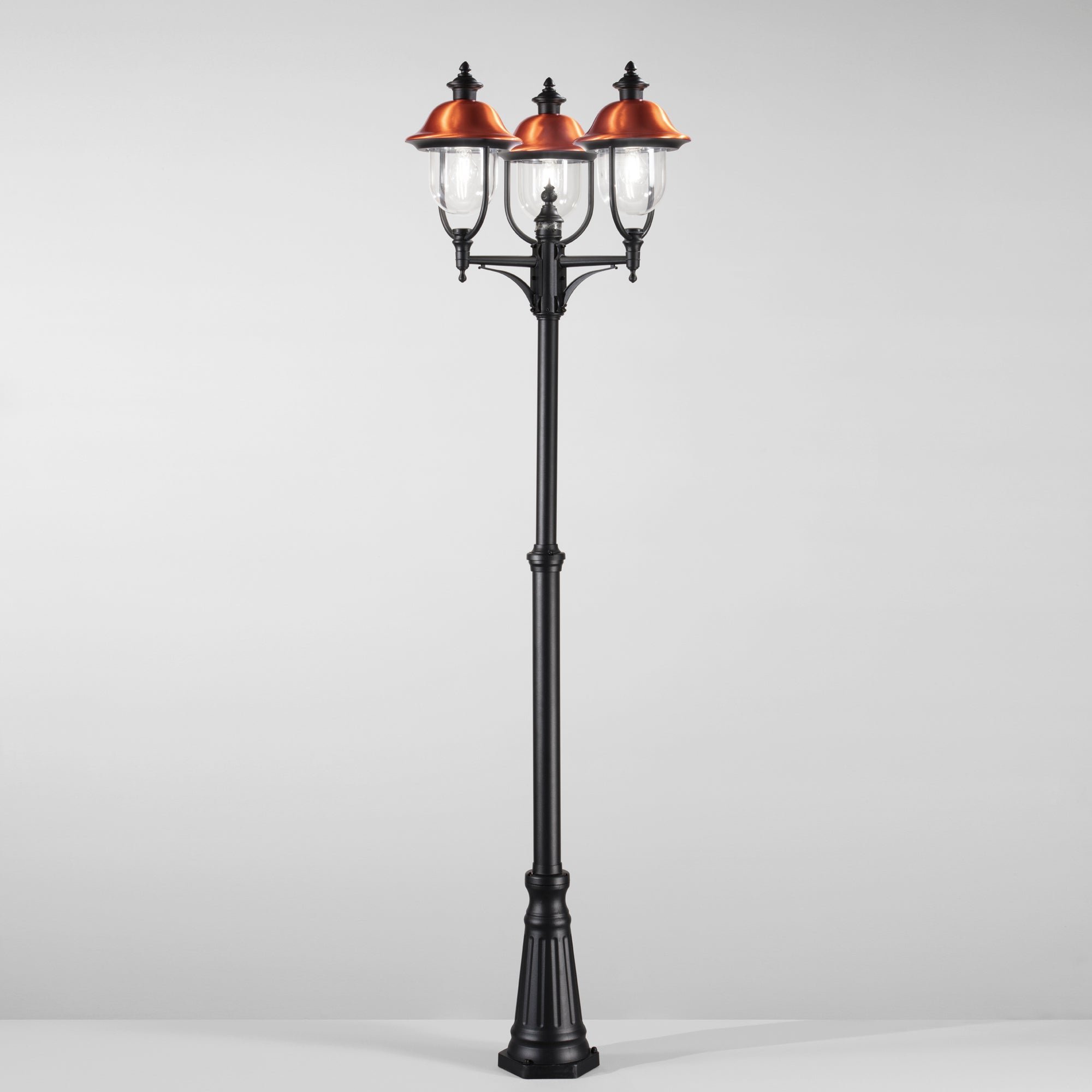 Obrázek produktu Sloupkové svítidlo PALO VENEZIA černá/měď, 3xE27, IP44, 230 x 65 cm - FANEUROPE 2 Obrázek produktu Sloupkové svítidlo PALO VENEZIA černá/měď, 3xE27, IP44, 230 x 65 cm - FANEUROPE 2