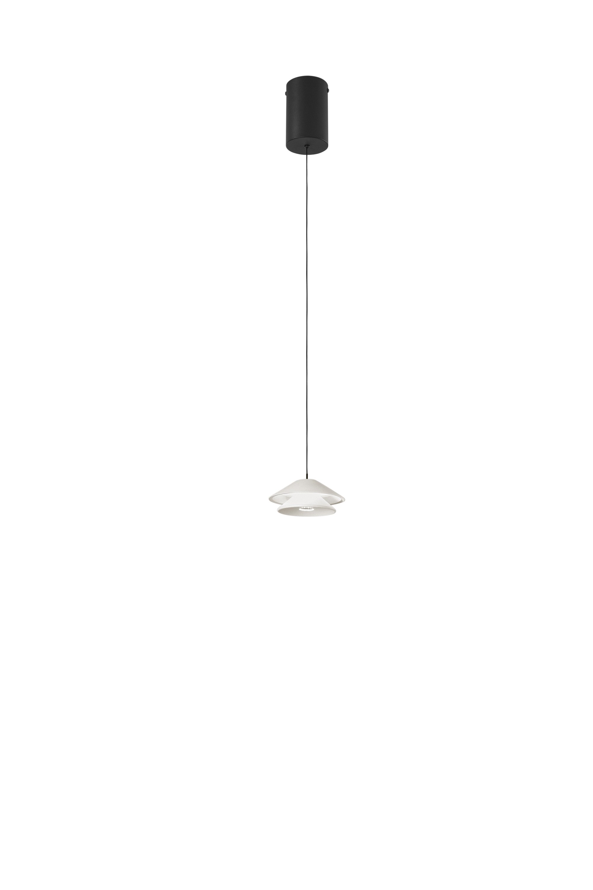 FAN LED-ATREO-S13-BCO Závěsné LED svítidlo Atreo bílý kov/hliník, 5 W, 3000 K, průměr 13 x dl. 200 cm - FANEUROPE
