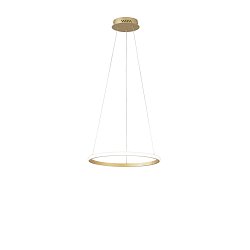 Obrázek pro produkt Závěsné LED svítidlo Axis zlatá, 20 W, 3650 lm, CCT, 40 x 150 cm - FANEUROPE