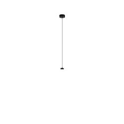 Obrázek pro produkt Kovová konstrukce matná černá pro závěsnou montáž s integrovaným LED bodovým světlem 4 W, kabel pr. 8 cm, nastavitelná délka 2 m - FANEUROPE