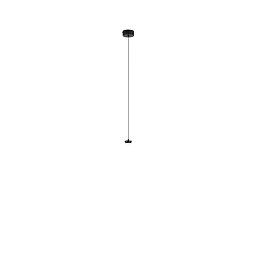 Obrázek pro produkt Kovová konstrukce matná černá pro závěsnou montáž s integrovaným LED bodovým světlem 4 W, kabel pr. 8 cm, nastavitelná délka 2 m - FANEUROPE