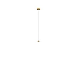 Obrázek pro produkt Kovová konstrukce zlatá pro závěsnou montáž s integrovaným LED bodovým světlem 4 W, kabel pr. 8 cm, nastavitelná délka 2 m, komp - FANEUROPE