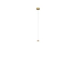 Obrázek pro produkt Kovová konstrukce zlatá pro závěsnou montáž s integrovaným LED bodovým světlem 4 W, kabel pr. 8 cm, nastavitelná délka 2 m, komp - FANEUROPE