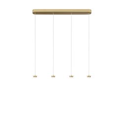 Obrázek pro produkt Konstrukce zlatá kovová závěsná konstrukce s integrovaným LED světelným bodem 14 W a kabelem 80 x 80 x 200 cm, nastavitelný kabe - FANEUROPE