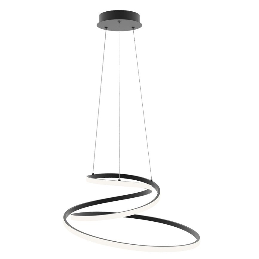 FAN LED-COASTER-S-NER Závěsné LED svítidlo COASTER černá, 60 W, 8000 lm, CCT, 60 x 150 cm - FANEUROPE
