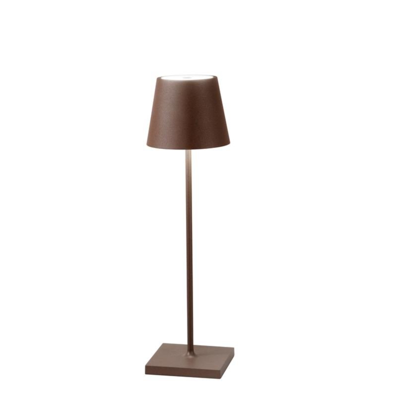 FAN LED-DRINK-BRO Nabíjecí venkovní stolní svítidlo DRINK bronz, hliník, LED 2,2 W, 190 lm, 3000 K, stmívatelné, IP54, 36 x 11 x 11 cm - FANEUROPE