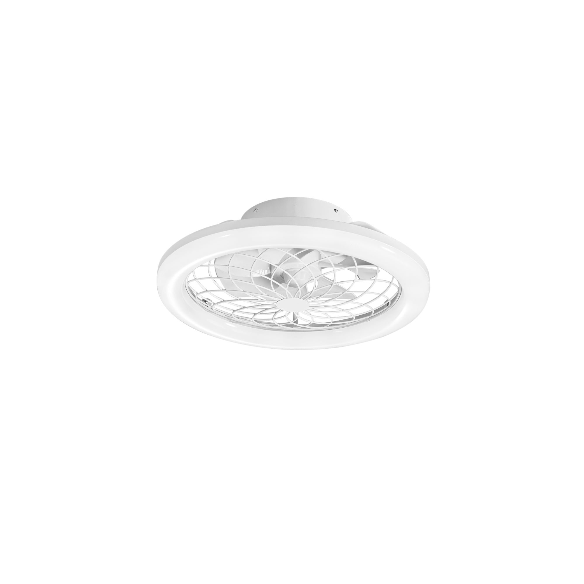 FAN LED-ETESIA-W-FAN Stropní svítidlo ETESIA s ventilátorem bílá, hliník/akrylát, 30 W, 3300 lm, CCT, 17 x 49 x 49 cm - FANEUROPE