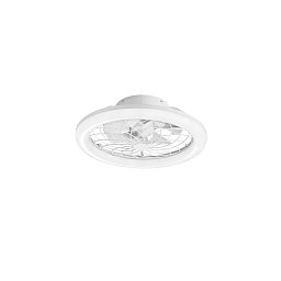 Obrázek pro produkt Stropní svítidlo ETESIA s ventilátorem bílá, hliník/akrylát, 30 W, 3300 lm, CCT, 17 x 49 x 49 cm - FANEUROPE