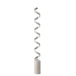 Obrázek pro produkt Stojací lampa PIANTANA LED HELIX bílá/stříbrná, 30 W, 1700 lm, 3000 K, 14,5 x 14,5 x 152 cm - FANEUROPE