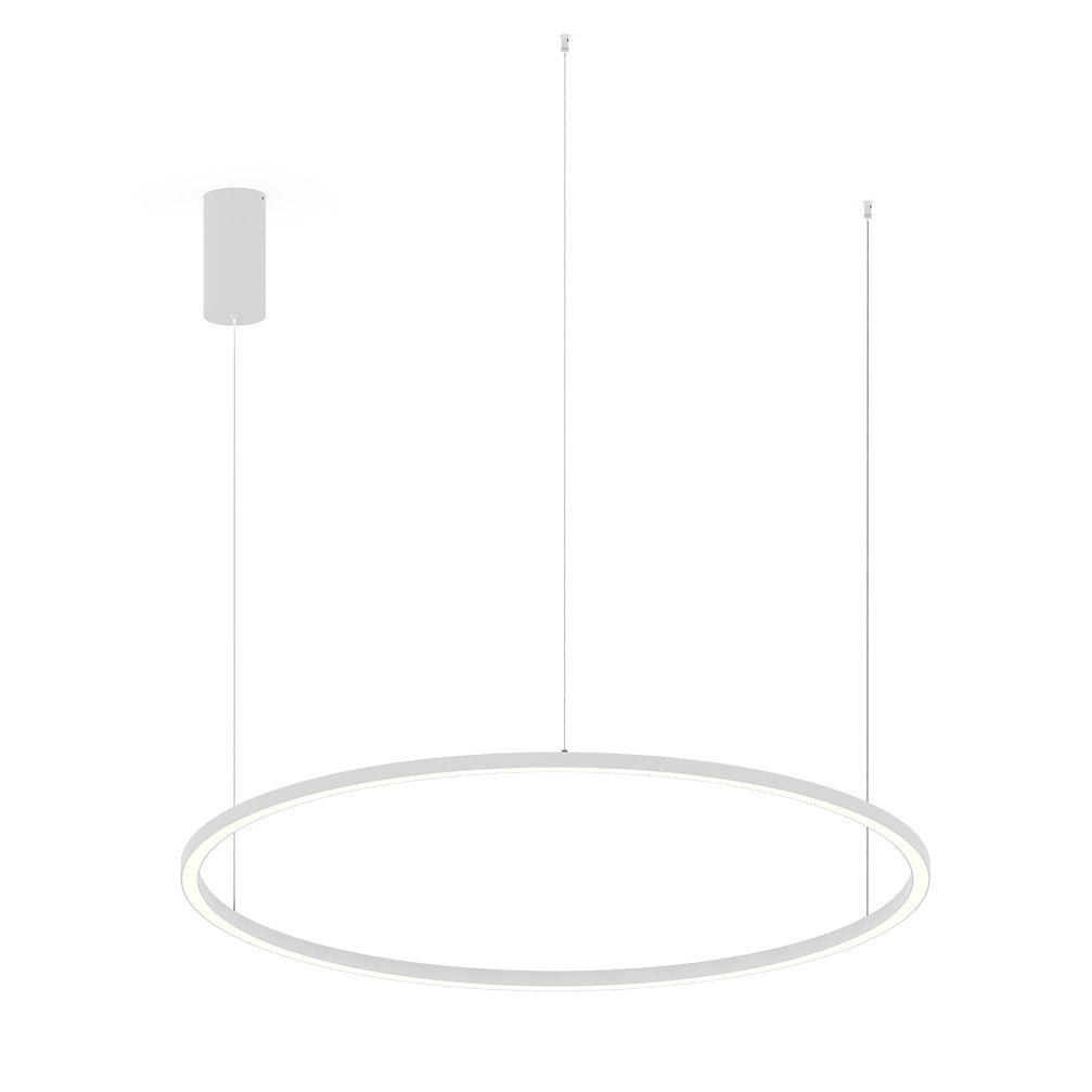 FAN LED-HOOP-S120-BCO Závěsné LED svítidlo HOOP bílá, 60 W, 9000 lm, CCT, 120 x 120 x 150 cm - FANEUROPE