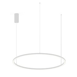 Obrázek pro produkt Závěsné LED svítidlo HOOP bílá, 60 W, 9000 lm, CCT, 120 x 120 x 150 cm - FANEUROPE