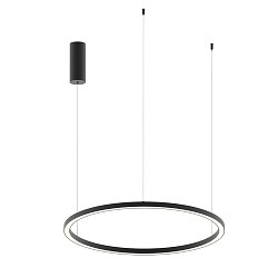 Obrázek pro produkt Závěsné LED svítidlo HOOP černá, 40 W, 6000 lm, CCT, 80 x 80 x 150 cm - FANEUROPE