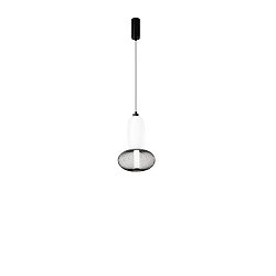 Obrázek pro produkt Závěsné LED svítidlo Inkas (černé, sklo) 16 W, 1860 lm, CCT 3000 / 3500 / 4000 K, rozměry 25 x 215 cm - FANEUROPE