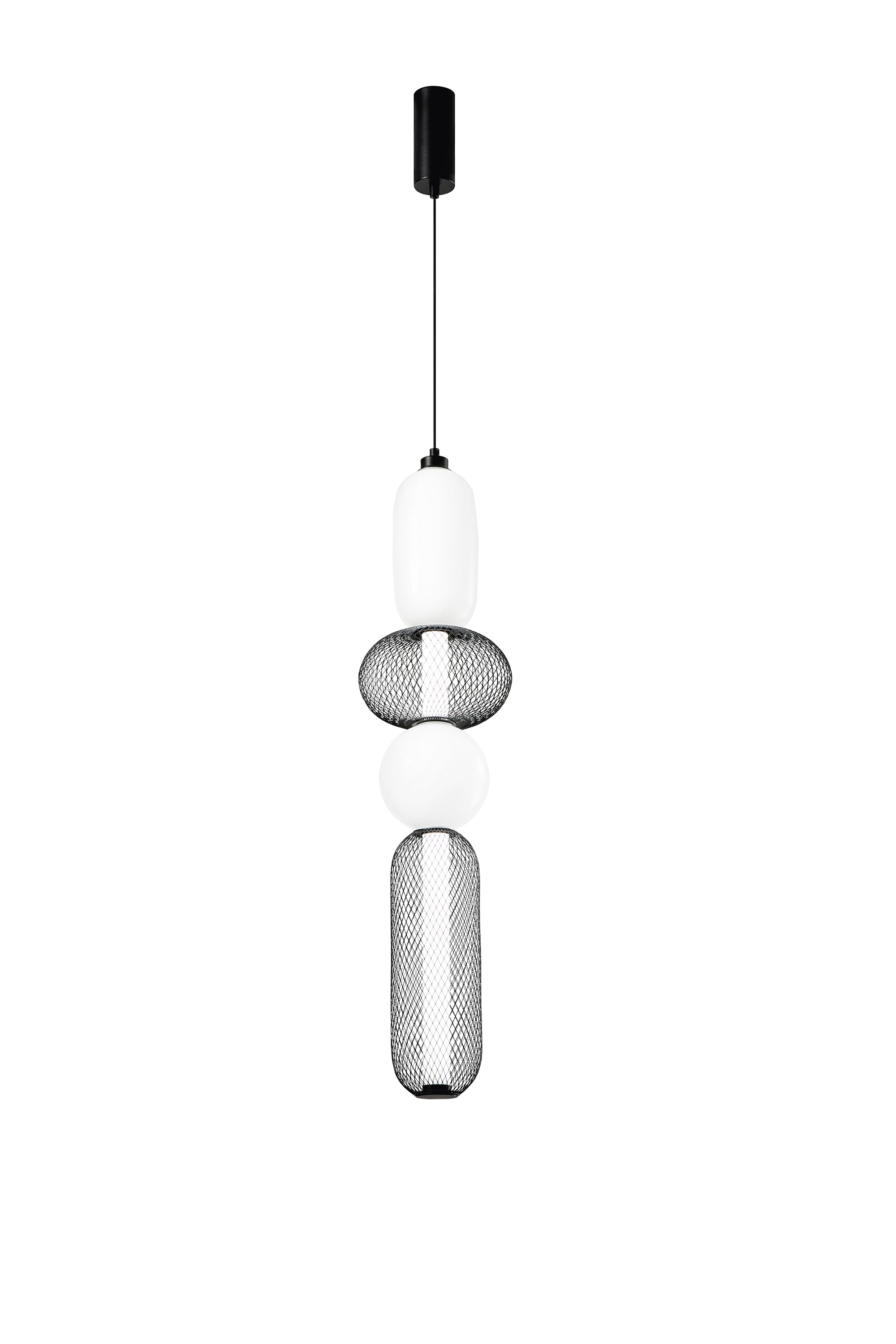 FAN LED-INKAS-S4-NER Závěsné LED svítidlo Inkas černé 31W 3720lm CCT 3000/3500/4000K 22 x 264 cm - FANEUROPE