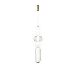 Obrázek pro produkt Závěsné LED svítidlo Inkas (zlaté, sklo) 31 W, 3720 lm, CCT 3000 / 3500 / 4000 K, 22 x 264 cm - FANEUROPE