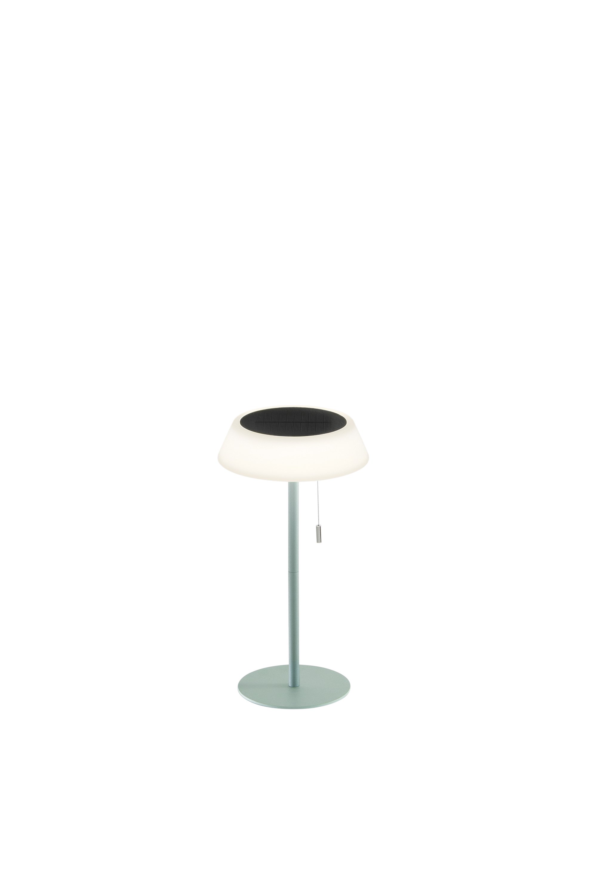FAN LED-JIN-L-VDE Solární stolní lampa Jin (zelená) dobíjecí LED 1,2 W, stmívatelná CCT, IP54, pr. 17 x H 32 cm - FANEUROPE