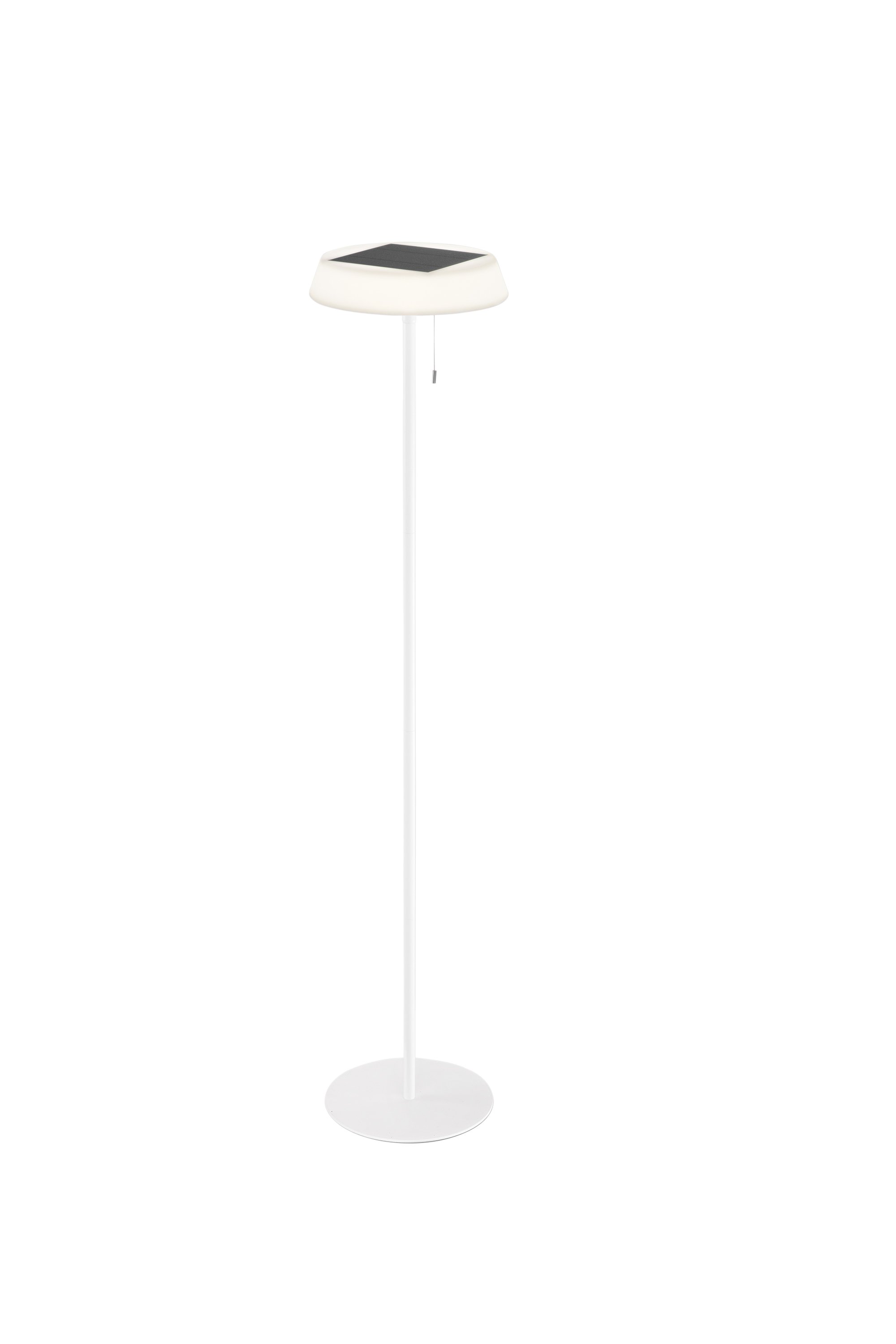 FAN LED-JIN-PT-BCO Solární stojací lampa Jin (bílá) dobíjecí LED 2,6 W, stmívatelná CCT, IP54, pr. 40 x 147 cm - FANEUROPE
