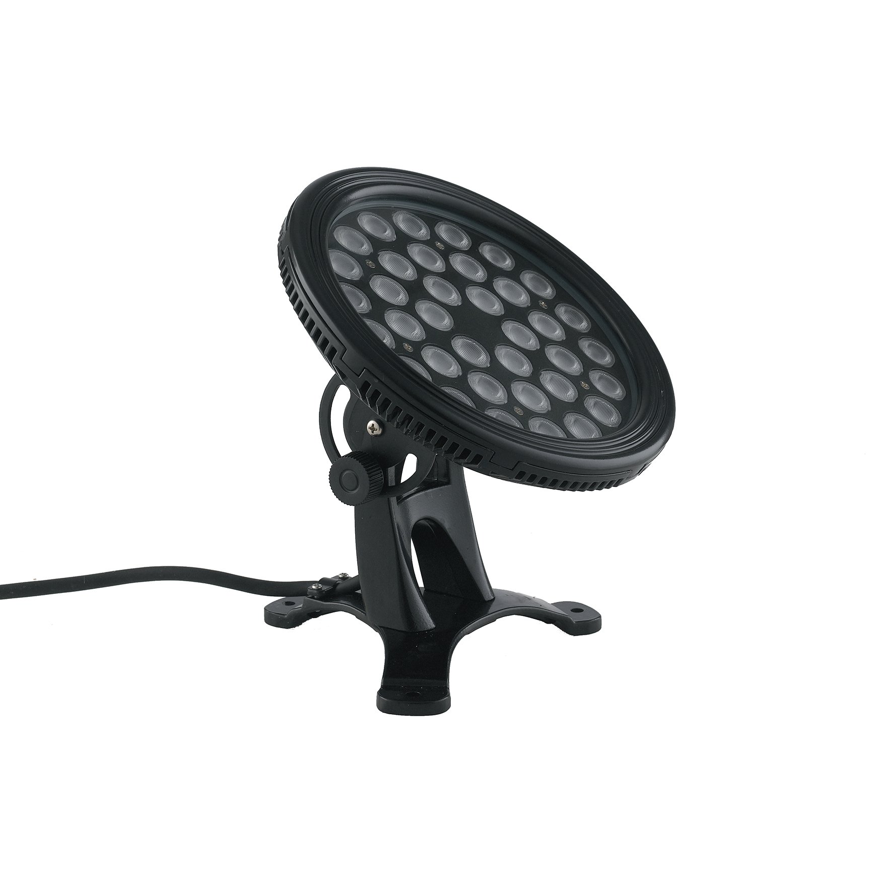 FAN LED-NEPTUNE-36P Venkovní reflektor LED NEPTUNE DC24V černá INOX 36 x 1 W RGB IP68 19 x 17 x 17 cm - FANEUROPE