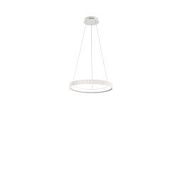 Obrázek pro produkt Závěsné LED svítidlo Nike (bílé, kov) 40 W, 5840 lm, DIP‑CCT 2700 / 3200 / 4000 K, pr. 49 x výška 150 cm - FANEUROPE