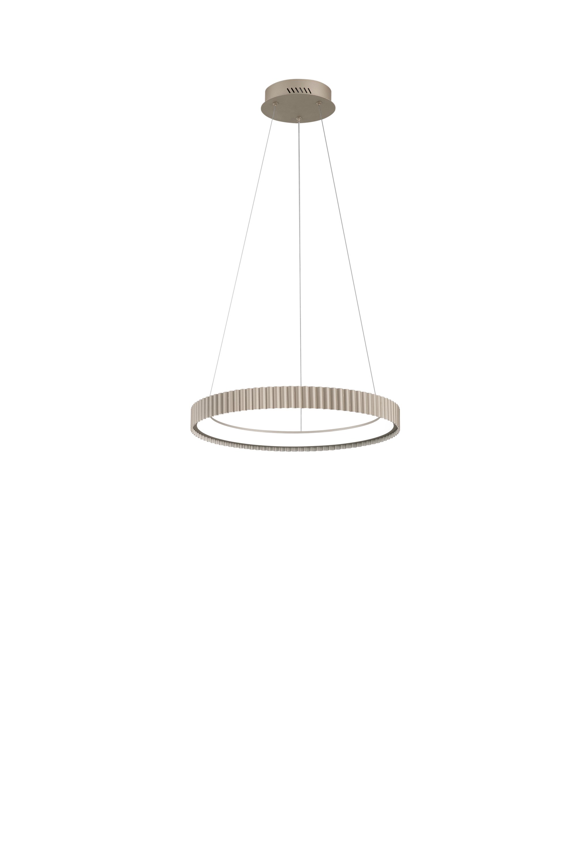 FAN LED-NIKE-S50-ORO Závěsné LED svítidlo Nike (zlaté, kov) 40 W, 5840 lm, DIP‑CCT 2700 / 3200 / 4000 K, pr. 49 x 150 cm - FANEUROPE